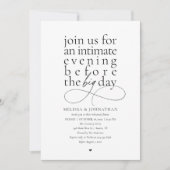 Elegant Rehearsal Dinner Intimate Evening 招待状 (正面)