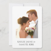 Elegant Rehearsal Dinner Invitation 招待状 (裏面)