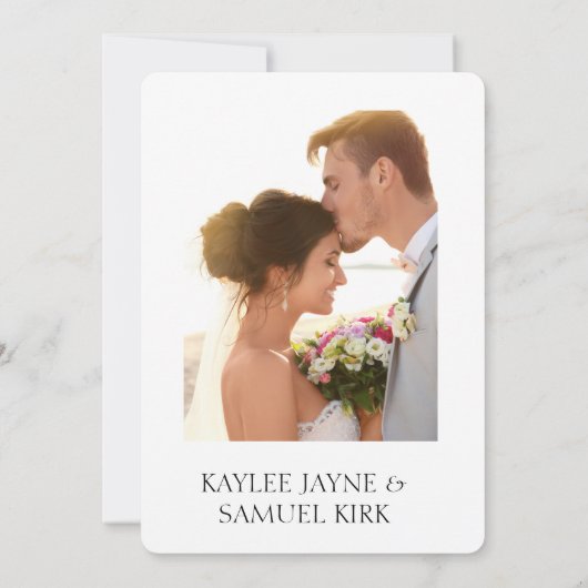 Elegant Rehearsal Dinner Invitation 招待状 (裏面)