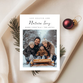 Elegant Religious Let heaven & Nature Sing Photo シーズンカード