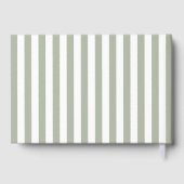 Elegant Religious Sage Green Baptism ゲストブック (裏面)