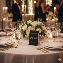 Elegant Reserved Display Table Tent for Events テーブルテントサイン