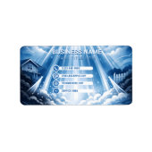 Elegant Residential Pressure Washing Radiant Sky ラベル (正面)