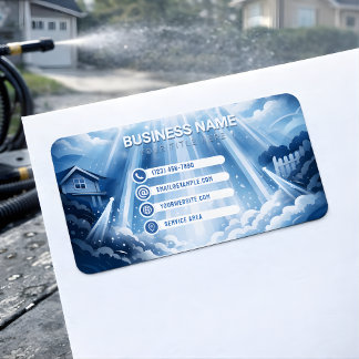 Elegant Residential Pressure Washing Radiant Sky ラベル