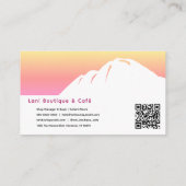 Elegant Resort Boutique & Café Stationery Design 名刺 (裏面)