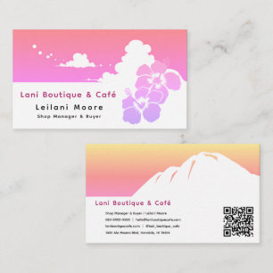 Elegant Resort Boutique & Café Stationery Design 名刺