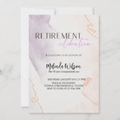 Elegant Retired Nurse Celebration Party 招待状 (正面)