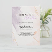 Elegant Retired Nurse Celebration Party 招待状 (スタンド正面)