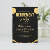 Elegant Retirement Party Custom invitation サンキューカード (スタンド正面)