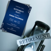 Elegant Retirement Party Invitation  招待状
