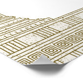 Elegant retirement party welcome sign with temple ポスター (角)