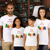 Elegant retro Christmas ornaments family ベビーボディスーツ