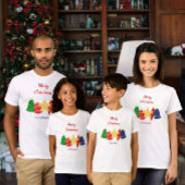 Elegant retro Christmas ornaments family Tシャツ