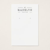 Elegant retro deco custom jewelry earring display (正面)