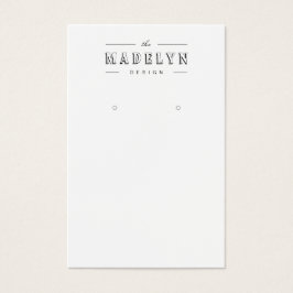 Elegant retro deco custom jewelry earring display