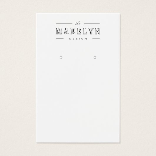 Elegant retro deco custom jewelry earring display (正面)