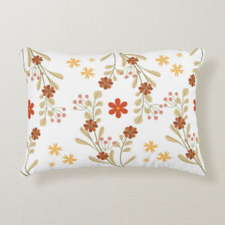 Elegant Retro Floral Throw Pillow アクセントクッション