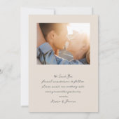 Elegant Retro Photo Wedding セーブザデート (裏面)