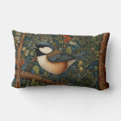 Elegant retro woodland bird  ランバークッション (裏面)