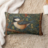 Elegant retro woodland bird  ランバークッション (ブランケット)