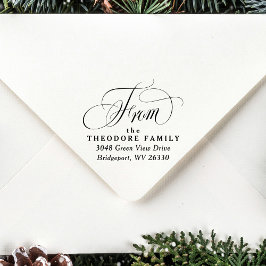 Elegant return address script from ラバースタンプ