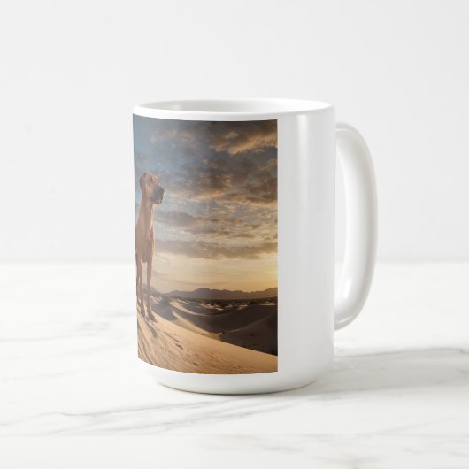 Elegant Rhodesian Ridgeback Coffee Mug コーヒーマグカップ (正面右)