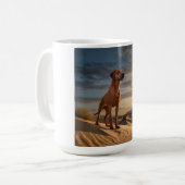 Elegant Rhodesian Ridgeback Coffee Mug コーヒーマグカップ (正面左)