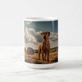 Elegant Rhodesian Ridgeback Coffee Mug コーヒーマグカップ (中央)