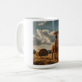 Elegant Rhodesian Ridgeback Coffee Mug コーヒーマグカップ (正面左)