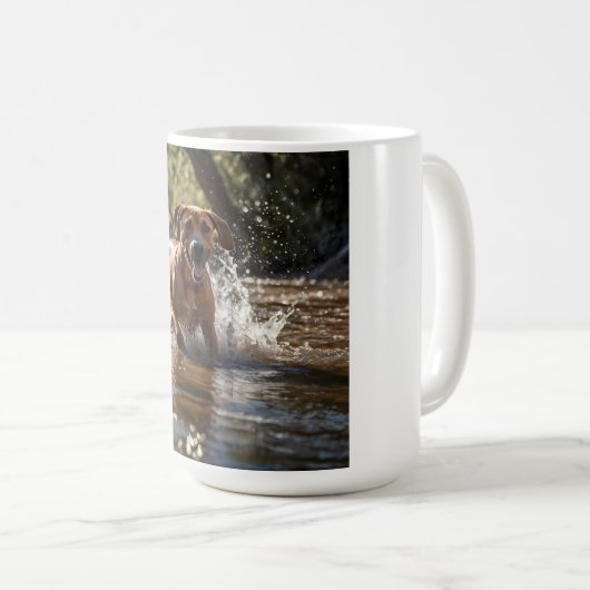 Elegant Rhodesian Ridgeback Coffee Mug コーヒーマグカップ (正面右)