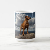 Elegant Rhodesian Ridgeback Coffee Mug コーヒーマグカップ (中央)