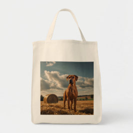 Elegant Rhodesian Ridgeback Grocery Tote トートバッグ