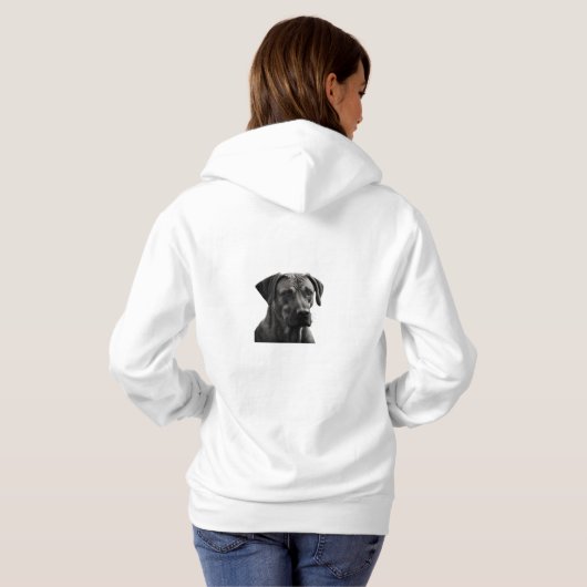 Elegant Rhodesian Ridgeback Hoodie パーカ (裏面フル)