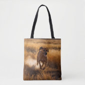 Elegant Rhodesian Ridgeback Shoulder Tote トートバッグ (正面)