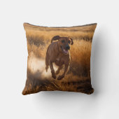 Elegant Rhodesian Ridgeback Throw Pillow クッション (裏面)
