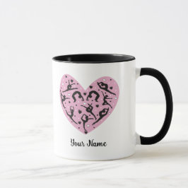 Elegant Rhythmic Gymnastics Personalized Mug マグカップ