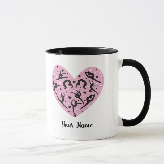 Elegant Rhythmic Gymnastics Personalized Mug マグカップ (右)