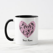 Elegant Rhythmic Gymnastics Personalized Mug マグカップ (左)