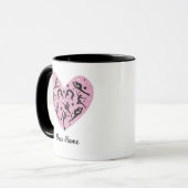 Elegant Rhythmic Gymnastics Personalized Mug マグカップ (正面左)