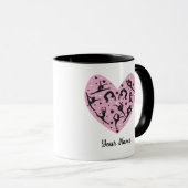 Elegant Rhythmic Gymnastics Personalized Mug マグカップ (正面右)