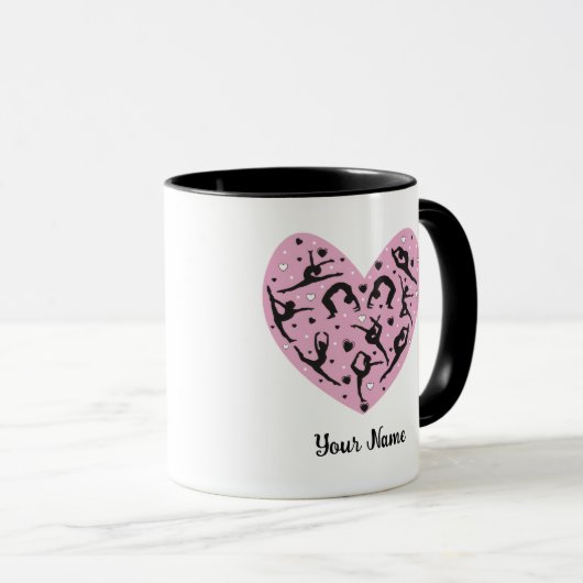 Elegant Rhythmic Gymnastics Personalized Mug マグカップ (正面右)