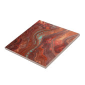 Elegant Rich Copper Patina Metallic gold タイル (側面)