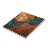 Elegant Rich Copper Patina Metallic gold  タイル (側面)