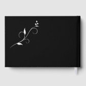 Elegant Rings Black and White Wedding ゲストブック (裏面)