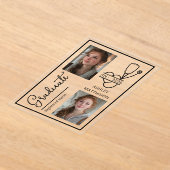 Elegant RN 2026 Nursing Grad Photo Announcement アクリル招待状 (レイダウン)