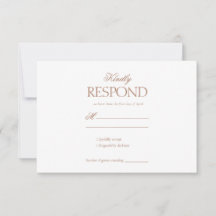 Elegant Rococo floral Wedding RSVP Card
