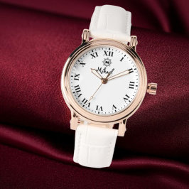 Elegant Roman numeral classic luxury monogram 腕時計