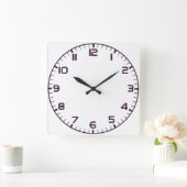 Elegant Roman Numerals Clock Face Design スクエア壁時計 (ホーム)