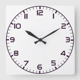 Elegant Roman Numerals Clock Face Design スクエア壁時計