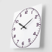 Elegant Roman Numerals Clock Face Design スクエア壁時計 (傾斜)